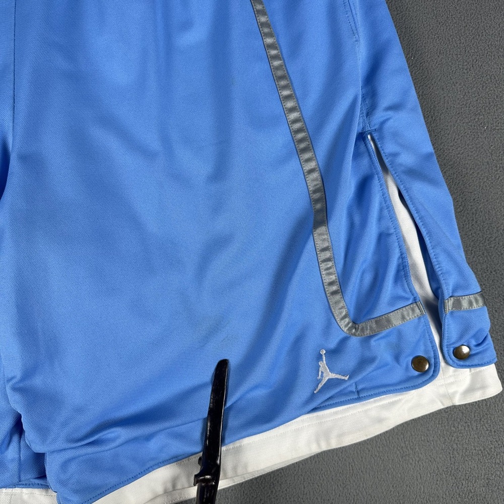 Air Jordan Shorts Mens 2XL Blue UNC Jumpman Basketball Baggy Lounge Vintage Y2K - Picture 2 of 13